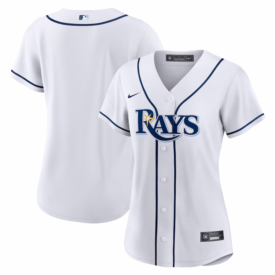Women's Tampa Bay Rays Nike White Home Replica Team Jersey - Jersey