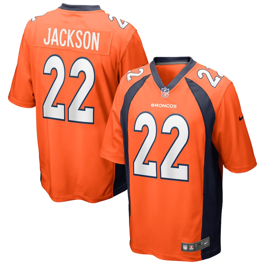 Men's Denver Broncos Kareem Jackson Nike Orange Game Jersey - Jersey