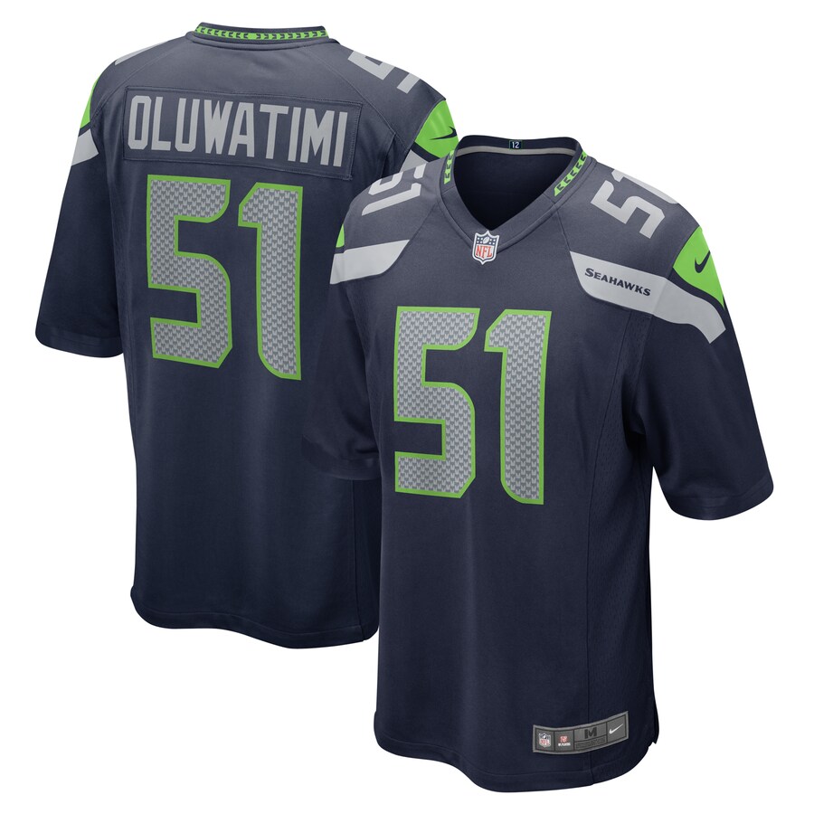 Men's Seattle Seahawks Olusegun Oluwatimi Nike College Navy  Game Jersey - Jersey
