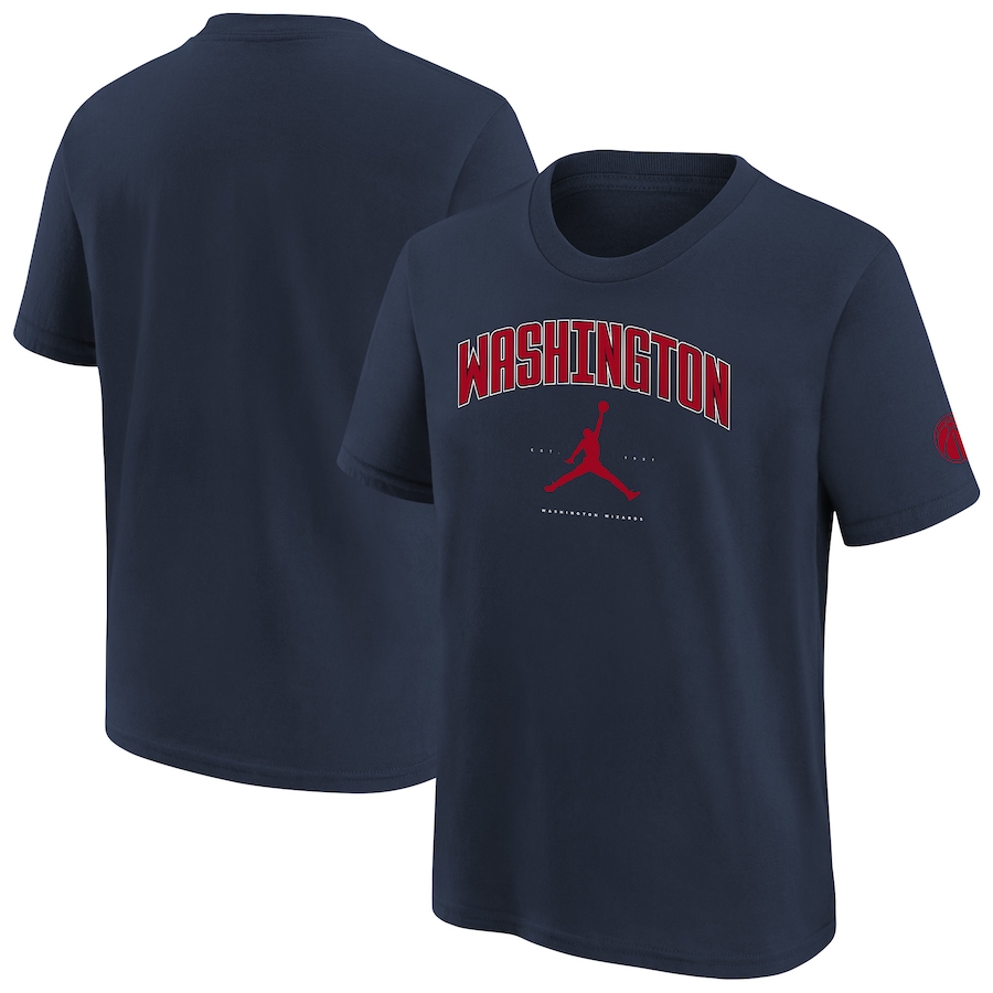 Youth Washington Wizards Jordan Brand Navy Essential Cities T-Shirt - Jersey