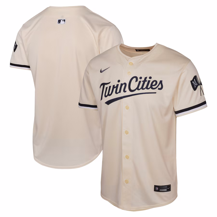Youth Minnesota Twins Nike Cream Alternate Limited Jersey - Jersey