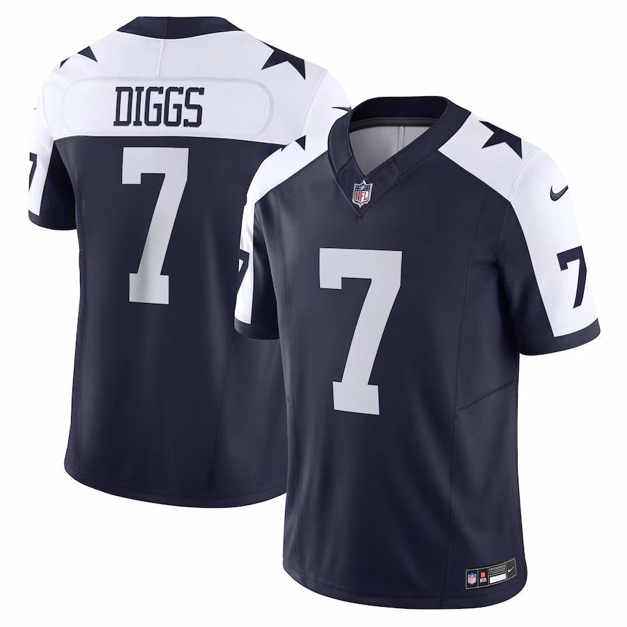 Men's Dallas Cowboys Trevon Diggs Nike Navy Vapor F.U.S.E. Limited Jersey - Jersey