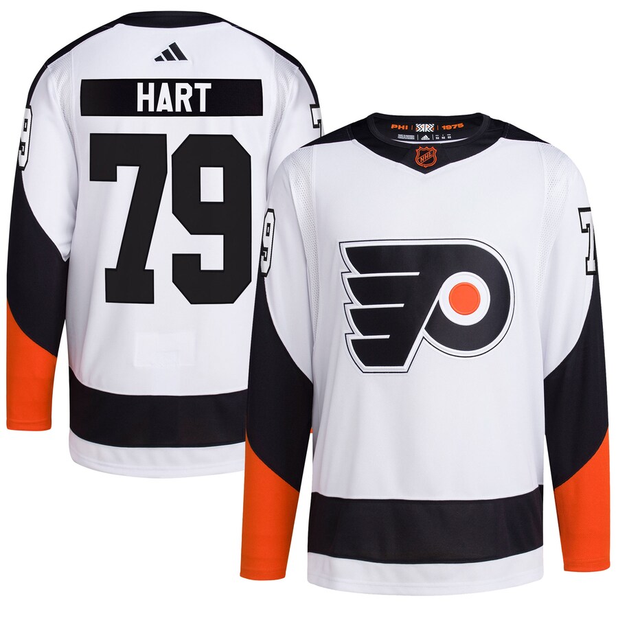 Men's Philadelphia Flyers Carter Hart adidas White Reverse Retro 2.0 Authentic Player Jersey - Jersey