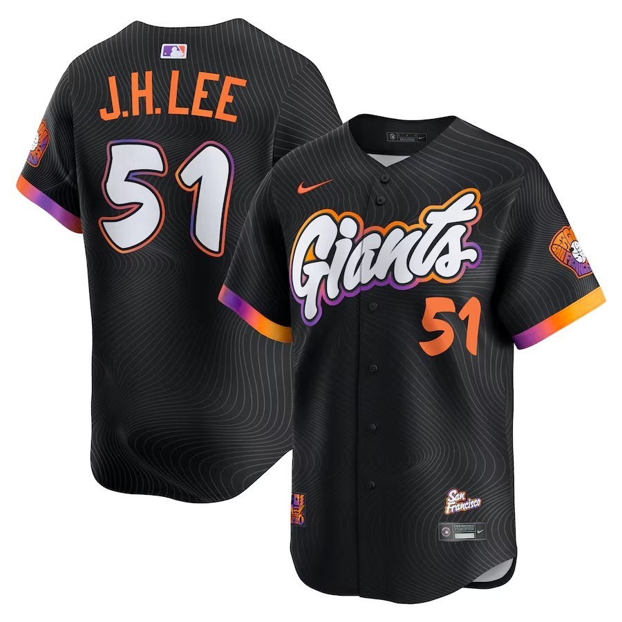 Men's San Francisco Giants Jung Hoo Lee Nike Black 2025 City Connect Limited Jersey - Jersey