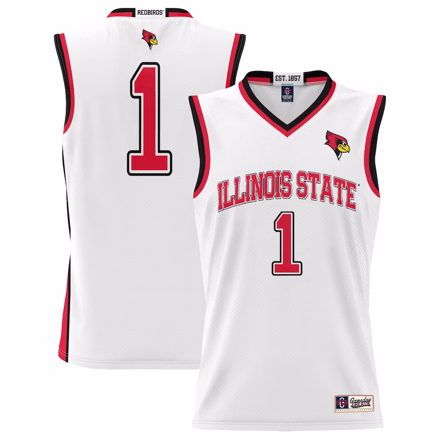 #1  Illinois State Redbirds GameDay Greats  Lightweight Basketball Jersey - White - Jersey