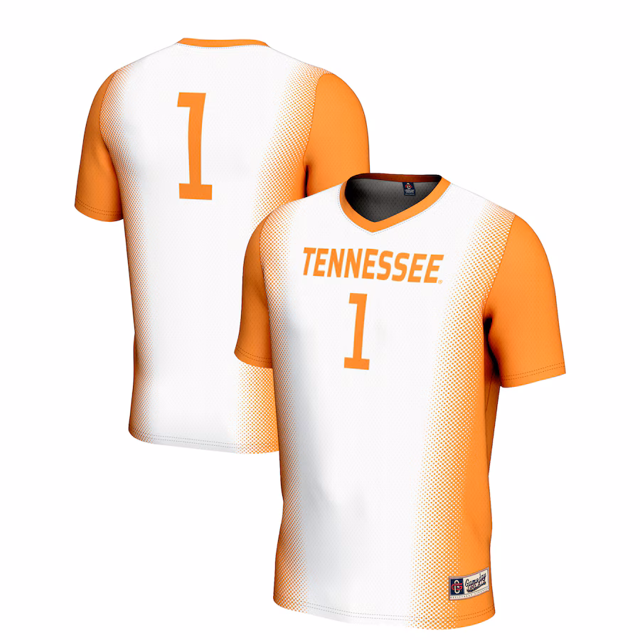 Youth GameDay Greats White #1 Tennessee Volunteers  Lightweight Women's Soccer Jersey - Jersey