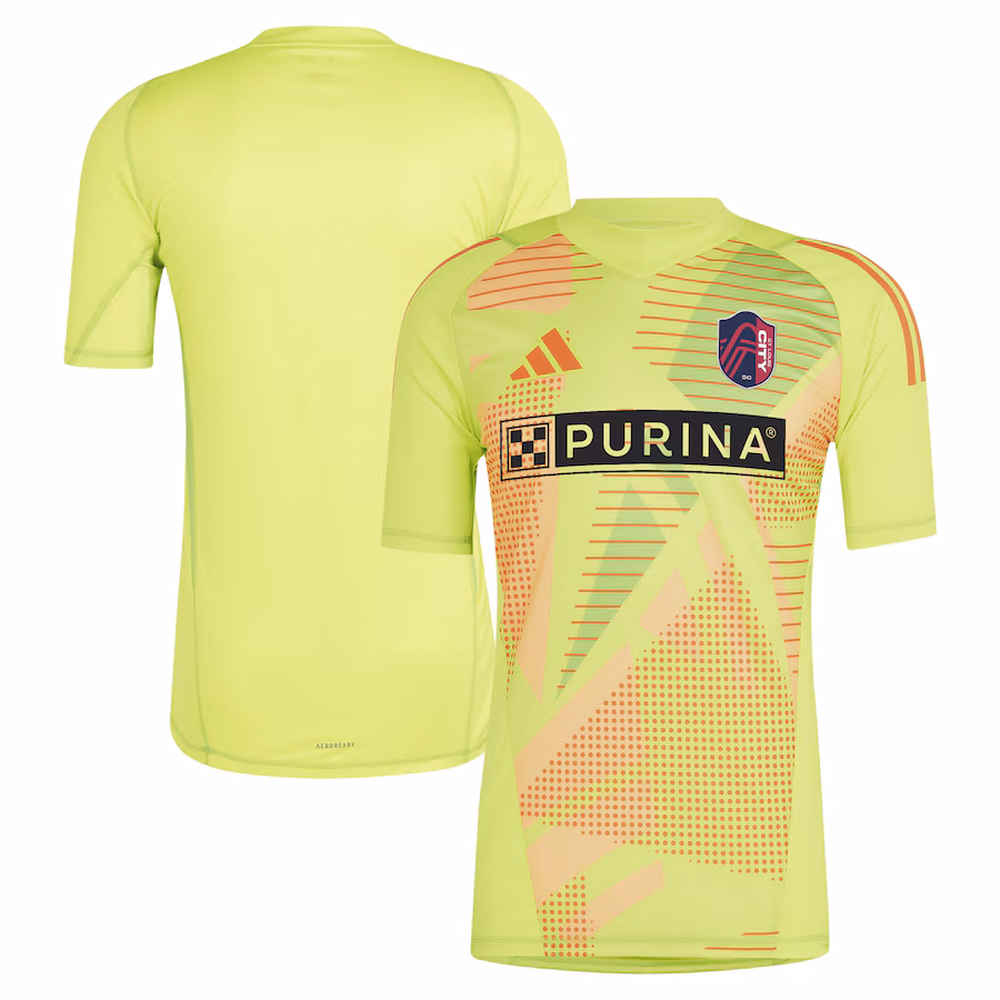 Men's St. Louis City SC adidas Yellow 2024 Goalkeeper Jersey - Jersey