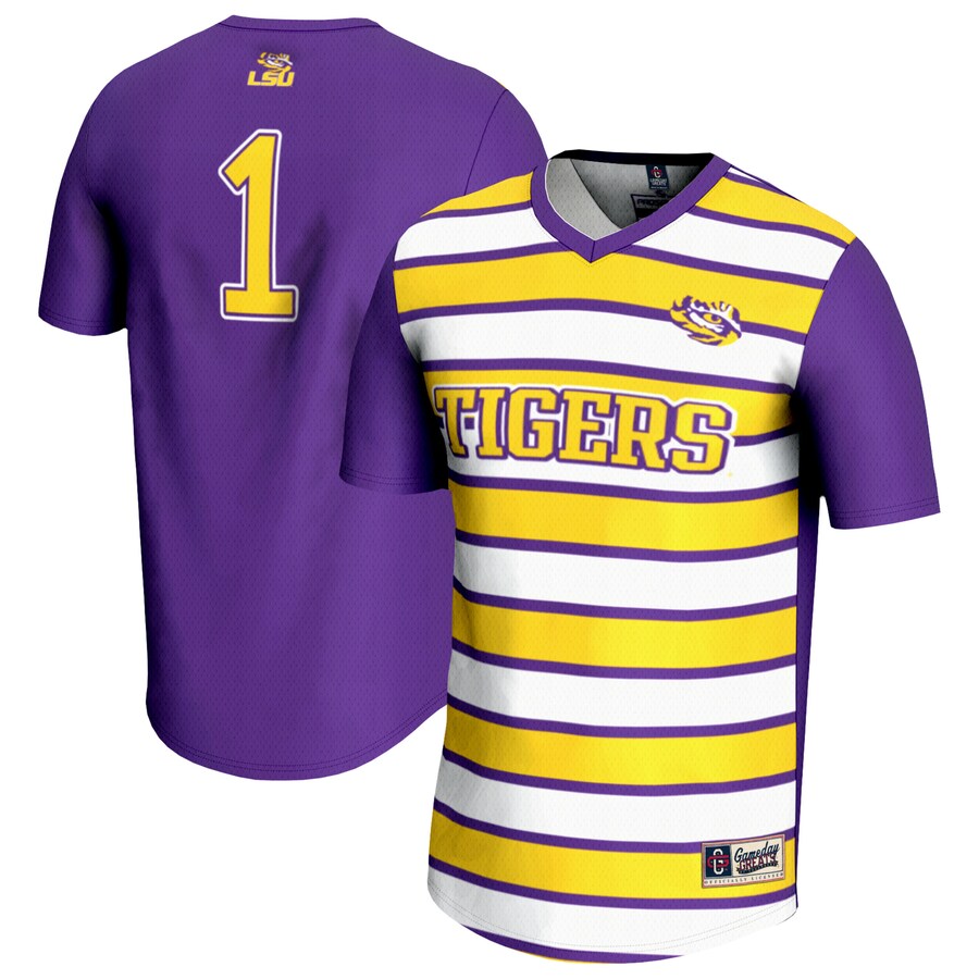 Unisex GameDay Greats #1 Purple LSU Tigers Lightweight Soccer Fashion Jersey - Jersey