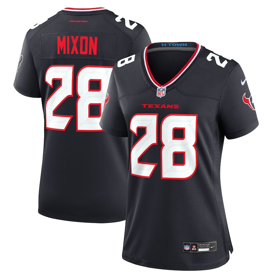 Women's Houston Texans Joe Mixon Nike Navy Game Jersey - Jersey