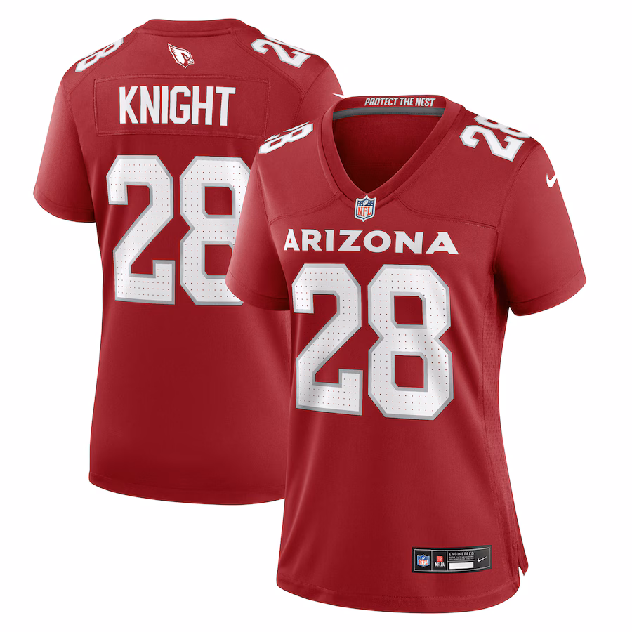 Women's Arizona Cardinals Qwuantrezz Knight Nike  Cardinal  Game Jersey - Jersey
