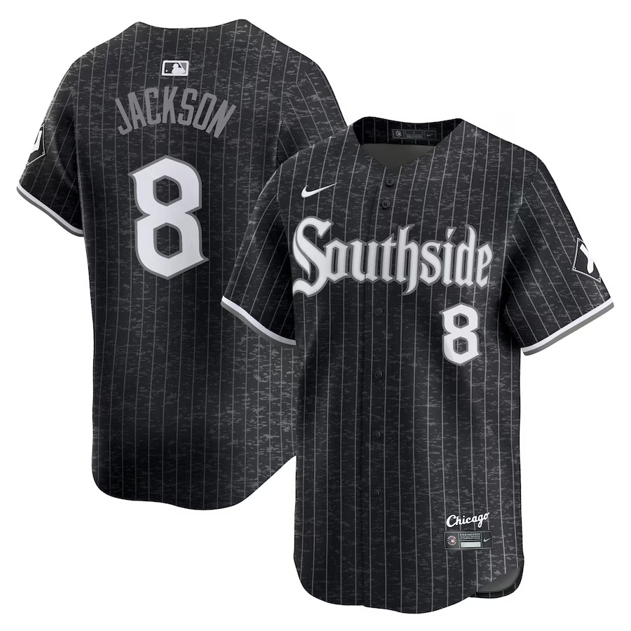 Men's Chicago White Sox Bo Jackson Nike Black City Connect Retired Player Jersey - Jersey