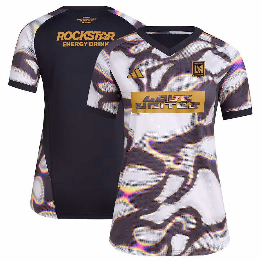 Women's LAFC adidas Black 2024 Pride Pre-Match Top - Jersey