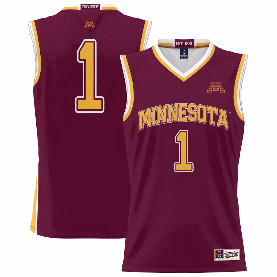 #1 Minnesota Golden Gophers GameDay Greats Youth Lightweight Basketball Jersey - Maroon - Jersey