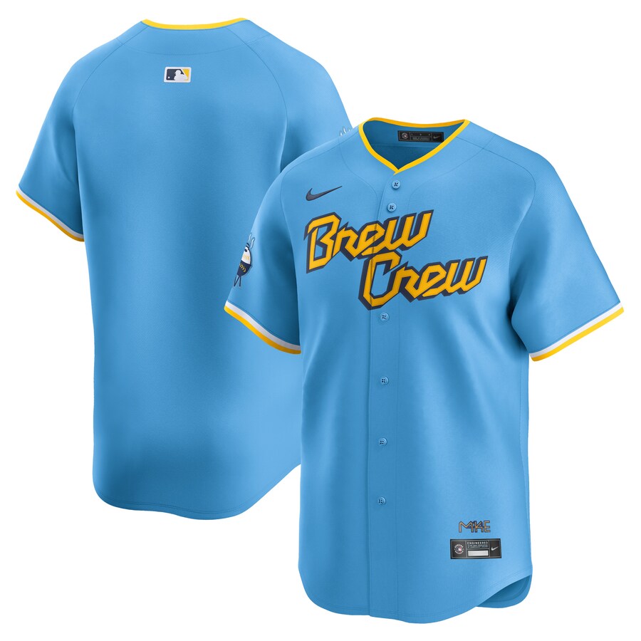 Men's Milwaukee Brewers  Nike Powder Blue City Connect Limited Jersey - Jersey