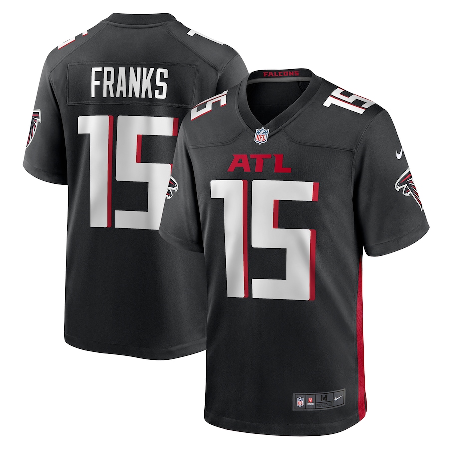 Men's Atlanta Falcons Feleipe Franks Nike Black Game Jersey - Jersey