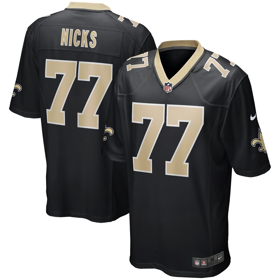 Men's New Orleans Saints Carl Nicks Nike Black Game Retired Player Jersey - Jersey