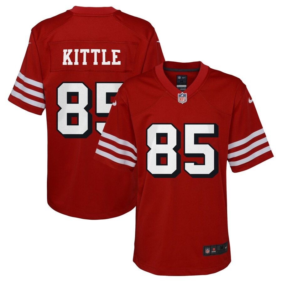Youth San Francisco 49ers George Kittle Nike Scarlet Alternate Game Jersey - Jersey