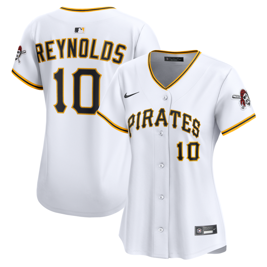 Women's Pittsburgh Pirates Bryan Reynolds Nike White Home Limited Jersey - Jersey