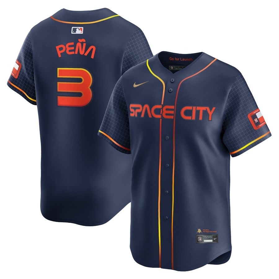 Men's Houston Astros Jeremy Peña Nike Navy City Connect Limited Player Jersey - Jersey