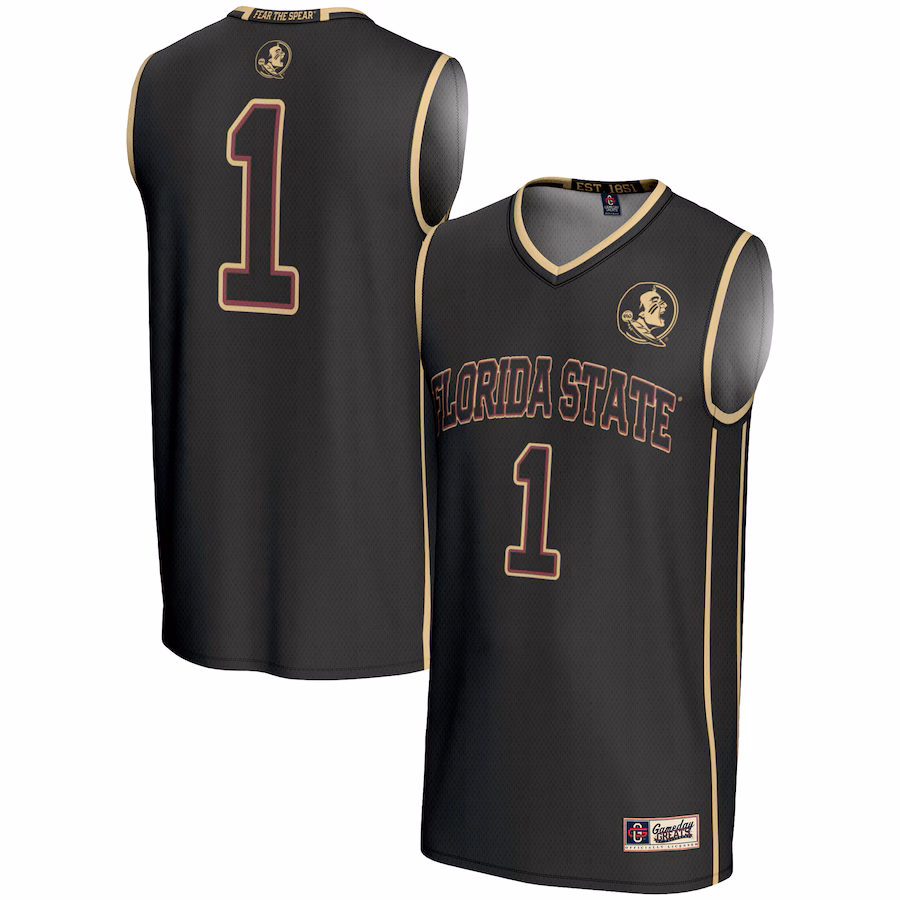 Youth GameDay Greats Black #1 Florida State Seminoles Lightweight Basketball Jersey - Jersey