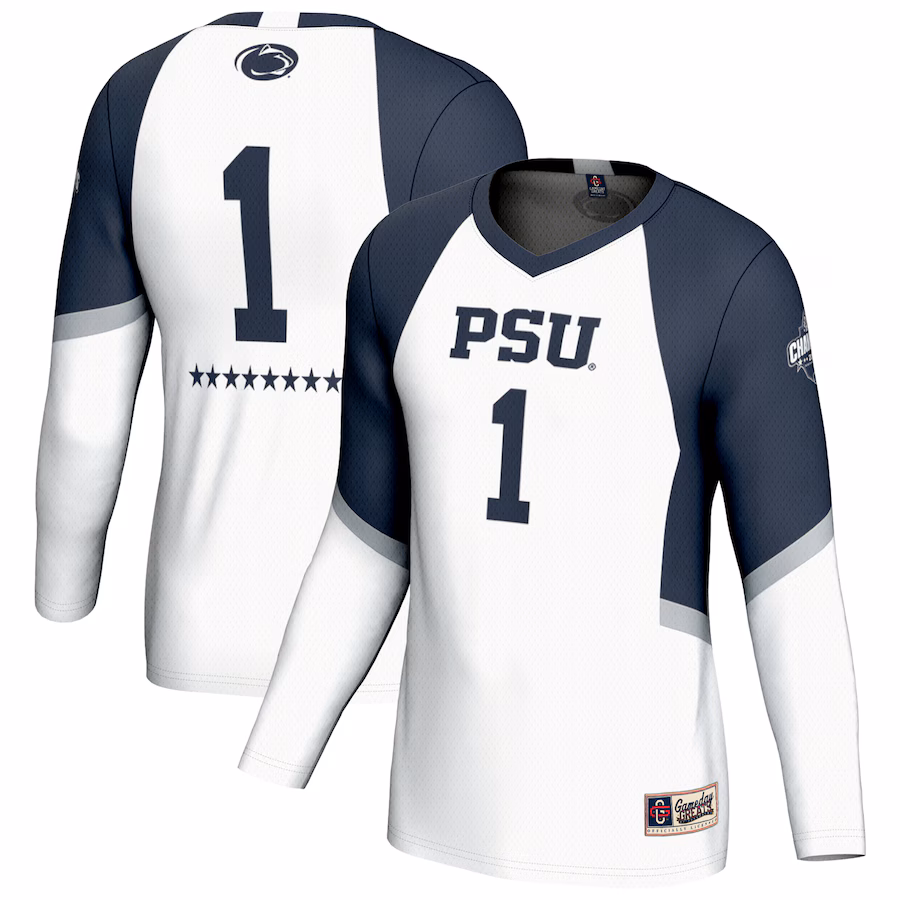 Unisex GameDay Greats White Penn State Nittany Lions 2024 NCAA Women's Volleyball National Champions Lightweight Fashion Jersey - Jersey