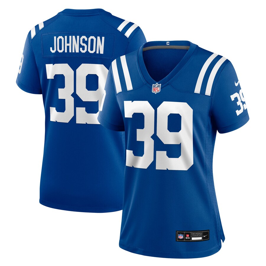 Women's Indianapolis Colts Alex Johnson Nike Royal Team Game Jersey - Jersey