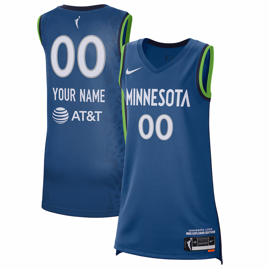 Unisex Minnesota Lynx Nike Blue 2021 Explorer Edition Victory Custom Jersey - Jersey