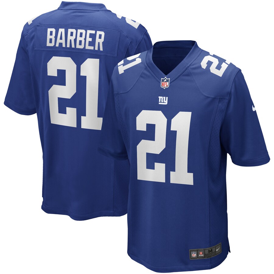 Men's New York Giants Tiki Barber Nike Royal Game Retired Player Jersey - Jersey
