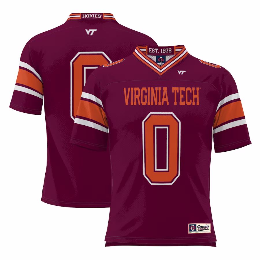 #0 Virginia Tech Hokies GameDay Greats Youth Football Jersey - Maroon - Jersey