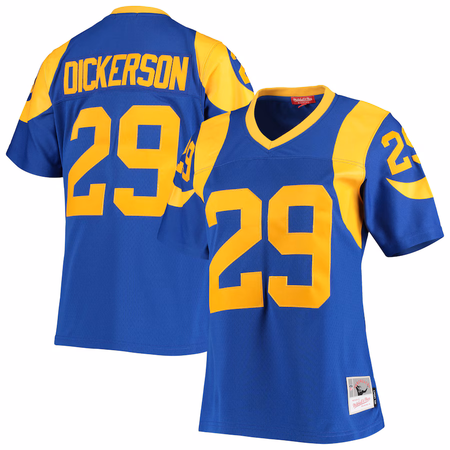 Women's Los Angeles Rams Eric Dickerson Mitchell & Ness Royal Legacy Replica Team Jersey - Jersey