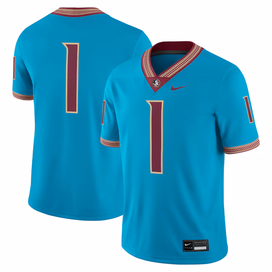 Men's Nike Turquoise Florida State Seminoles Alternate Game Jersey - Jersey