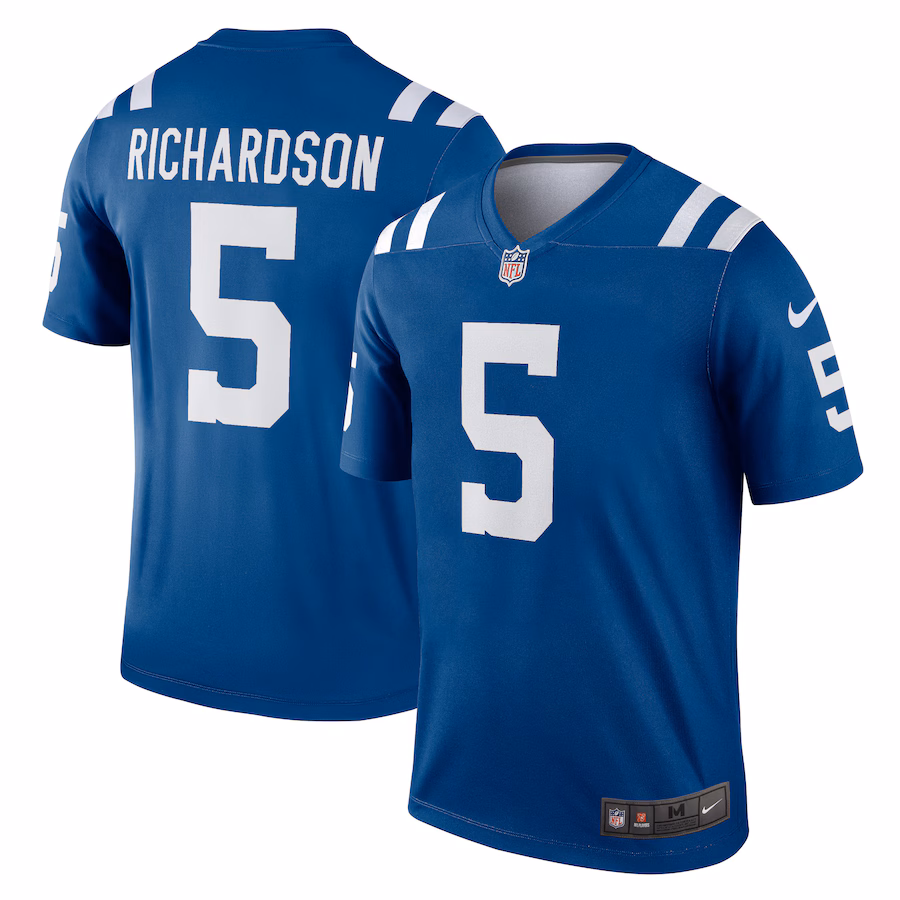 Men's Indianapolis Colts Anthony Richardson Nike Royal Team Legend Player Performance Top - Jersey