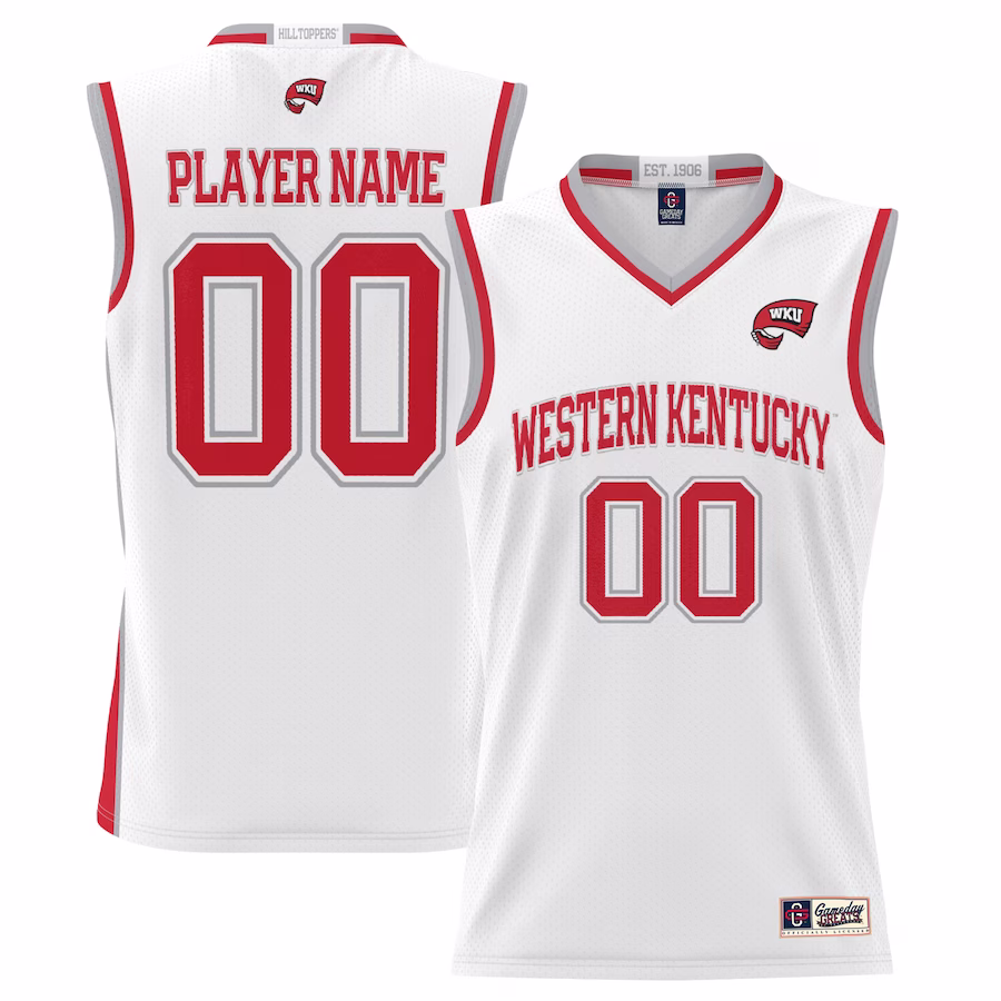 Western Kentucky Hilltoppers GameDay Greats Youth NIL Pick-A-Player Lightweight Basketball Jersey - White - Jersey