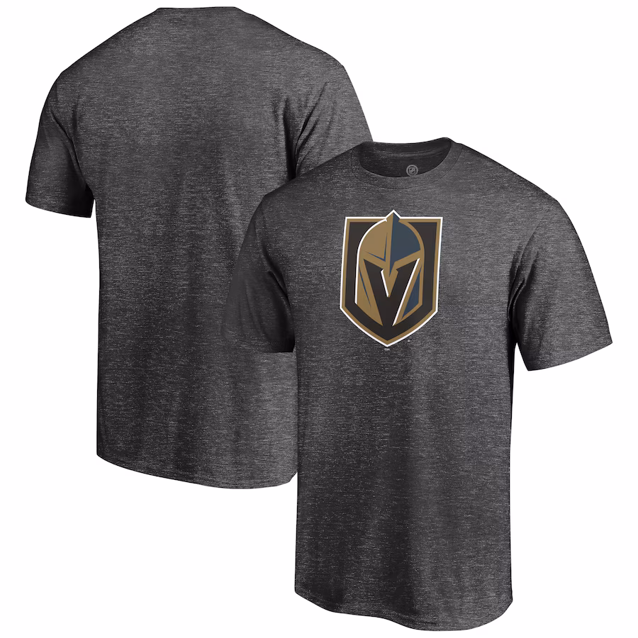 Men's Vegas Golden Knights Charcoal Logo T-Shirt - Jersey
