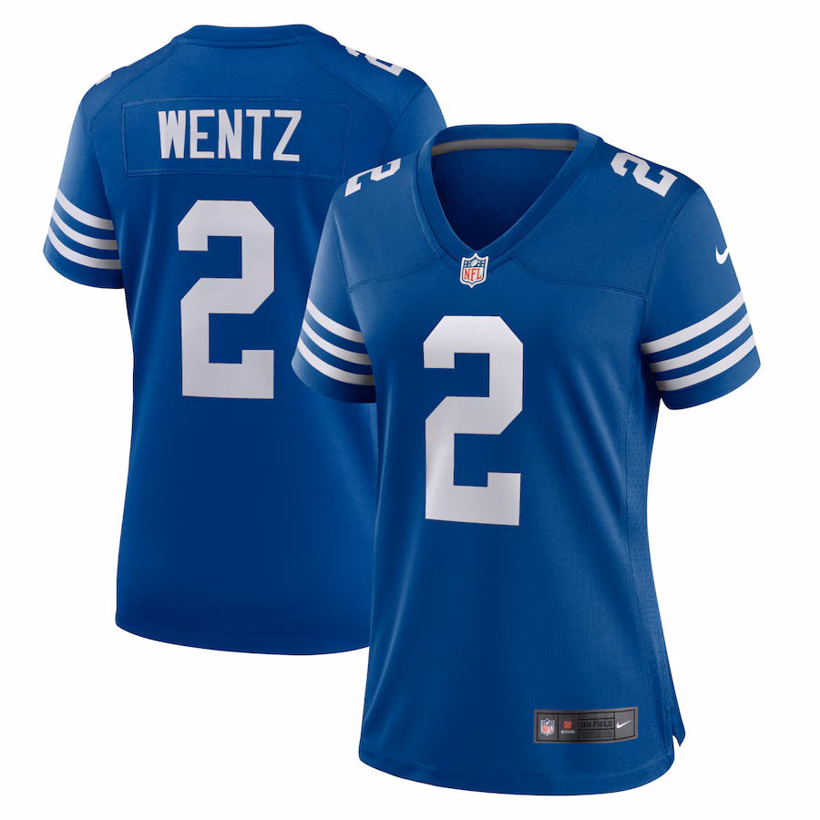 Women's Indianapolis Colts Carson Wentz Nike Royal Alternate Game Jersey - Jersey