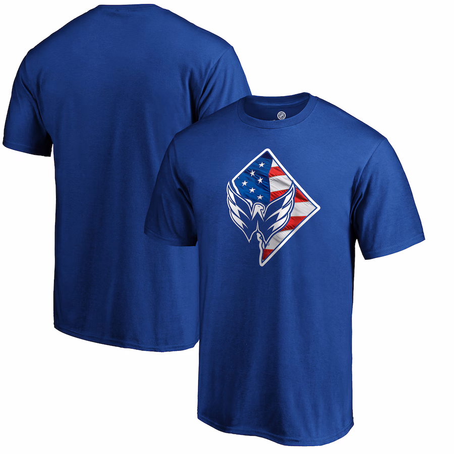 Men's Washington Capitals Royal NHL Banner State T-Shirt - Jersey