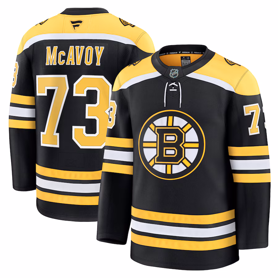 Men's Boston Bruins Charlie McAvoy Fanatics Black Home Premium Jersey - Jersey