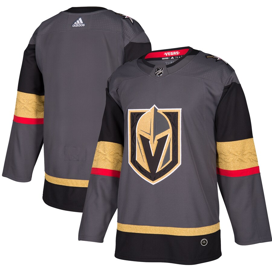 Men's Vegas Golden Knights adidas Gray Alternate Authentic Blank Jersey - Jersey
