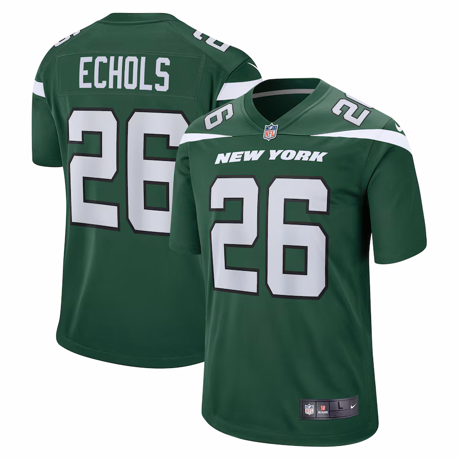 Men's New York Jets Brandin Echols Nike Gotham Green Game Jersey - Jersey