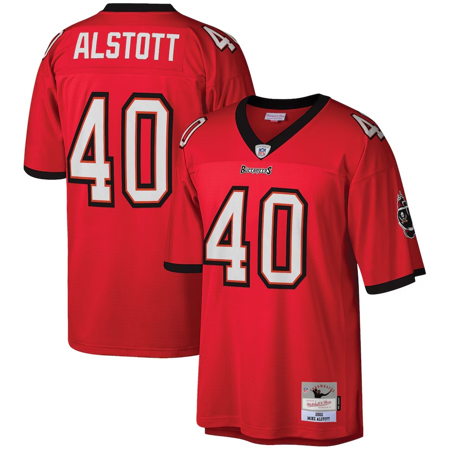 Men's Tampa Bay Buccaneers Mike Alstott Mitchell & Ness Red Legacy Replica Jersey - Jersey