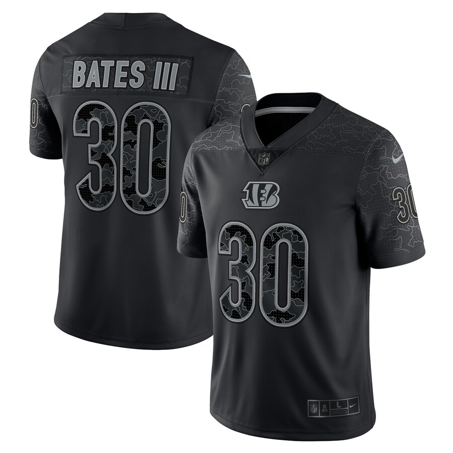 Men's Cincinnati Bengals Jessie Bates III Nike Black RFLCTV Limited Jersey - Jersey