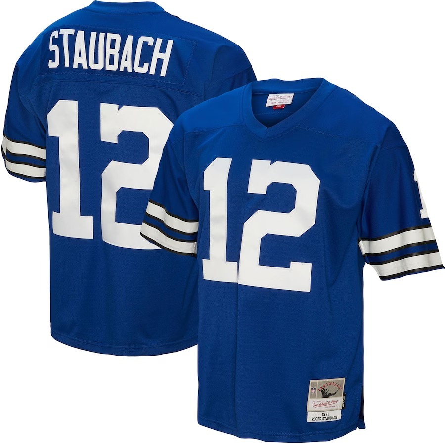 Men's Dallas Cowboys Roger Staubach Mitchell & Ness Royal Legacy Replica Jersey - Jersey