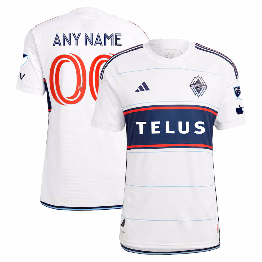 Men's Vancouver Whitecaps FC adidas White 2023 Bloodlines Authentic Custom Jersey - Jersey