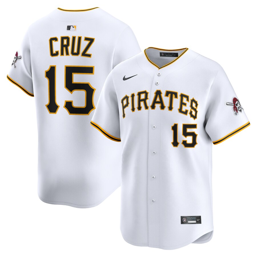 Men's Pittsburgh Pirates Oneil Cruz Nike White Home Limited Player Jersey - Jersey