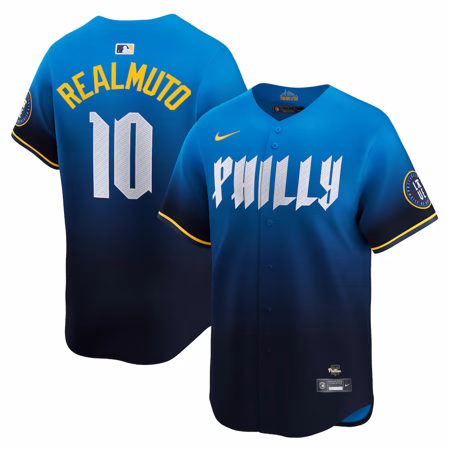 Men's Philadelphia Phillies J.T. Realmuto Nike Navy City Connect Limited Jersey - Jersey