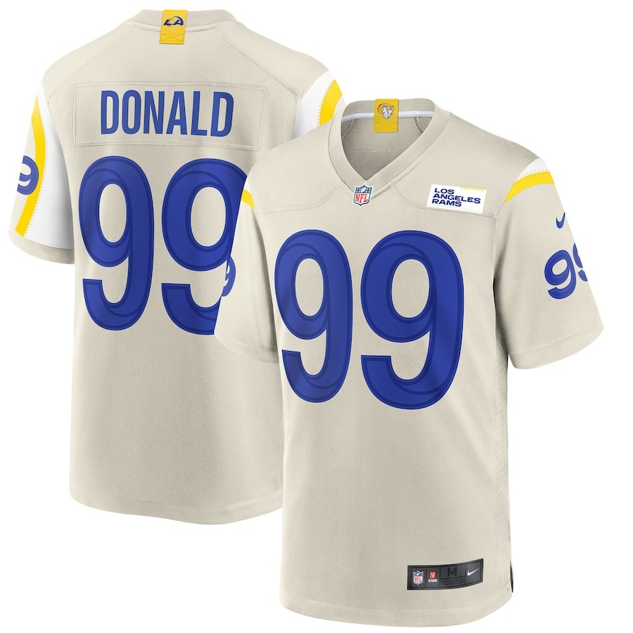 Men's Los Angeles Rams Aaron Donald Nike Bone Player Game Jersey - Jersey