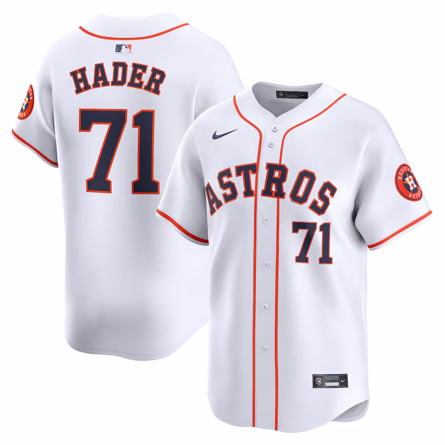 Men's Houston Astros Josh Hader Nike White Home Limited Player Jersey - Jersey