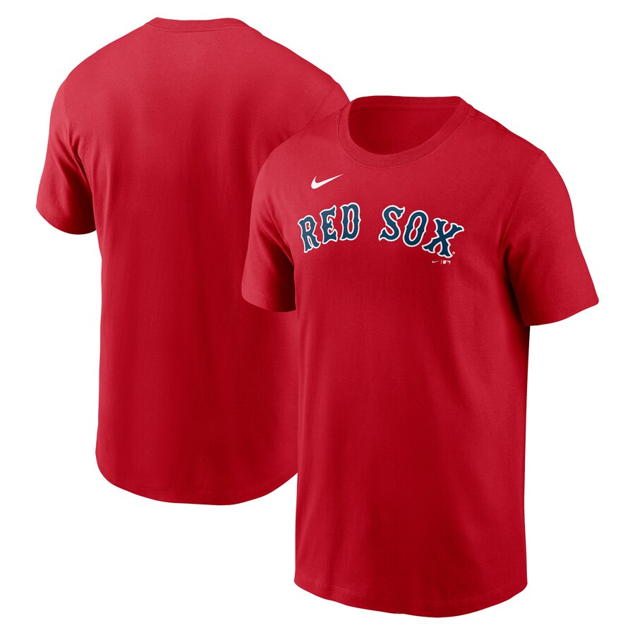 Men's Boston Red Sox Nike Red Fuse Wordmark T-Shirt - Jersey