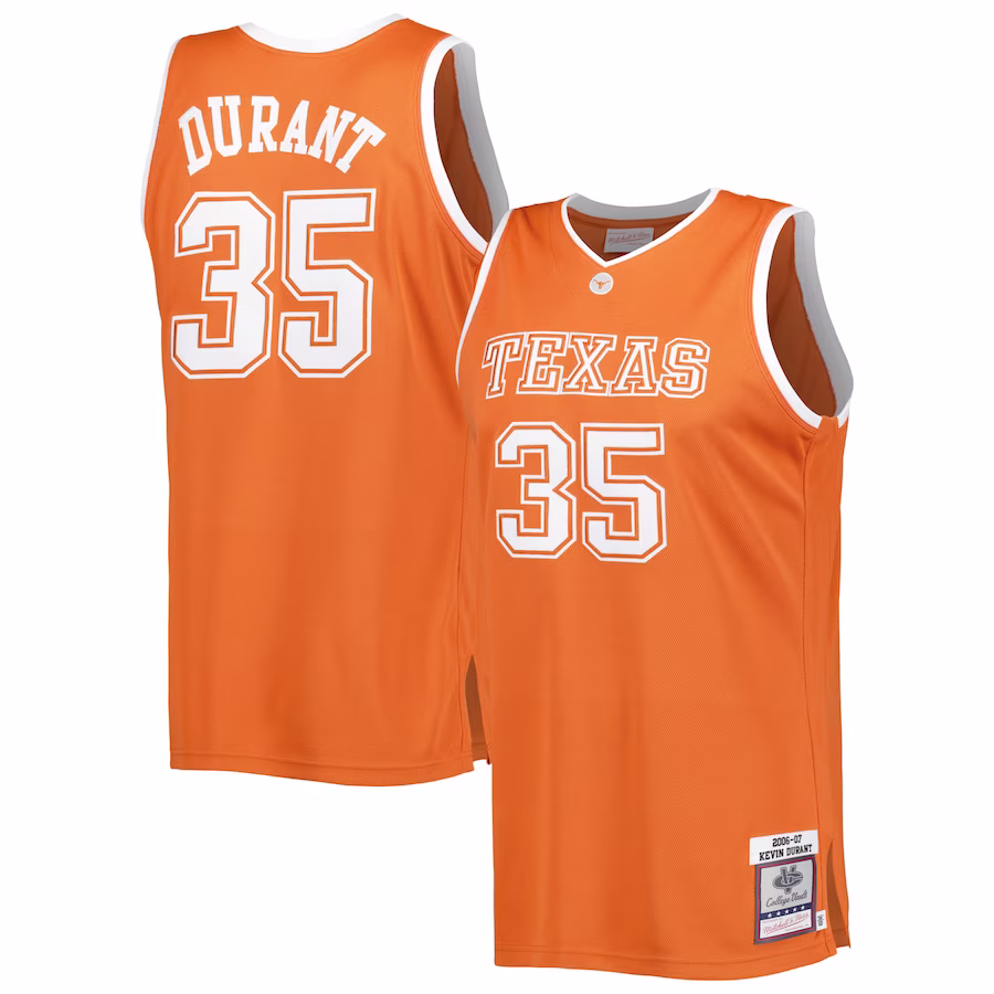Kevin Durant Texas Longhorns Mitchell & Ness 2006/07 Throwback Jersey - Burnt Orange - Jersey