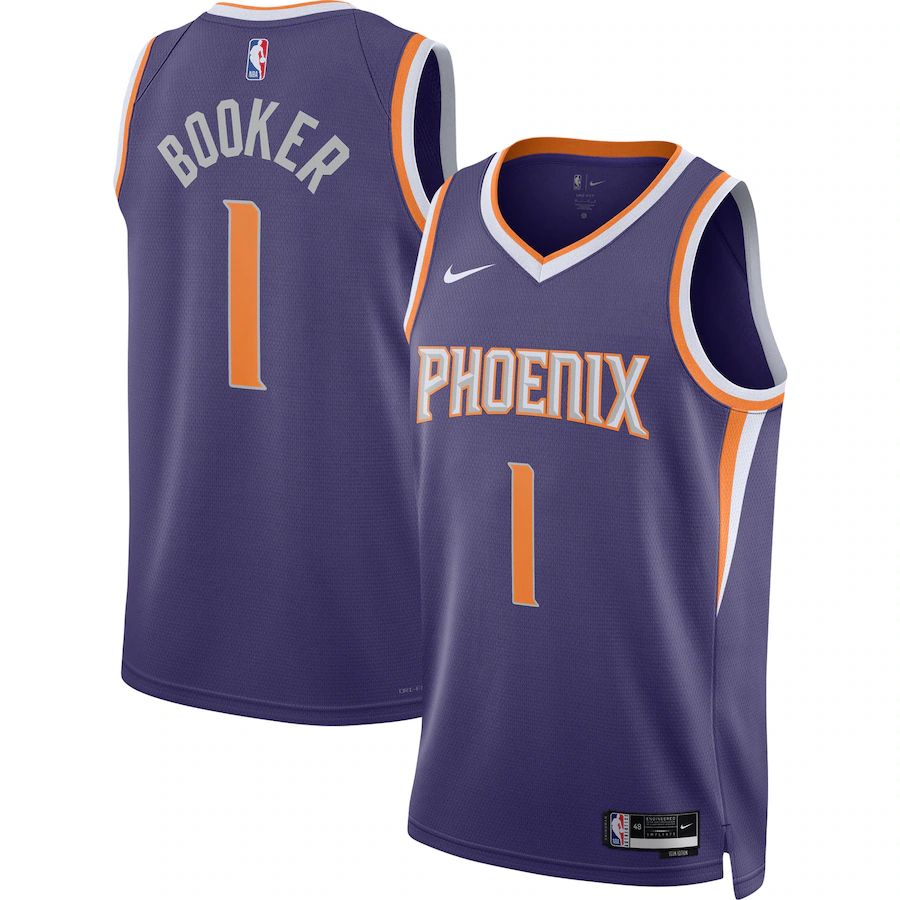 Unisex Phoenix Suns Devin Booker Nike Purple Swingman Jersey - Icon Edition - Jersey